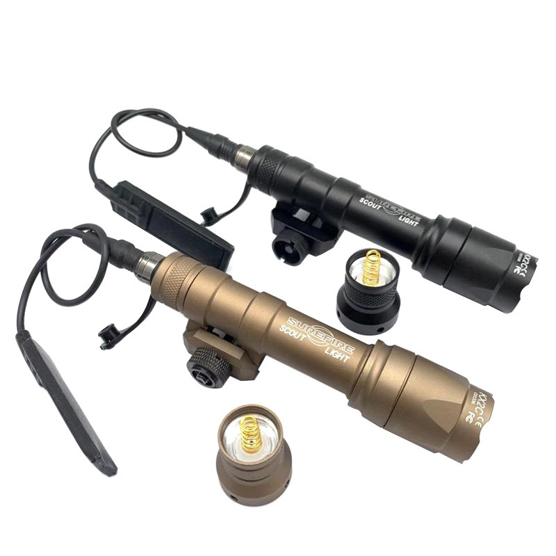 

Tactical Accessories Airsoft Surefir M600 M600C Scout Light LED High Lumen Rifle Flashlight with Rat Tail Crown Head Hunting, Customize