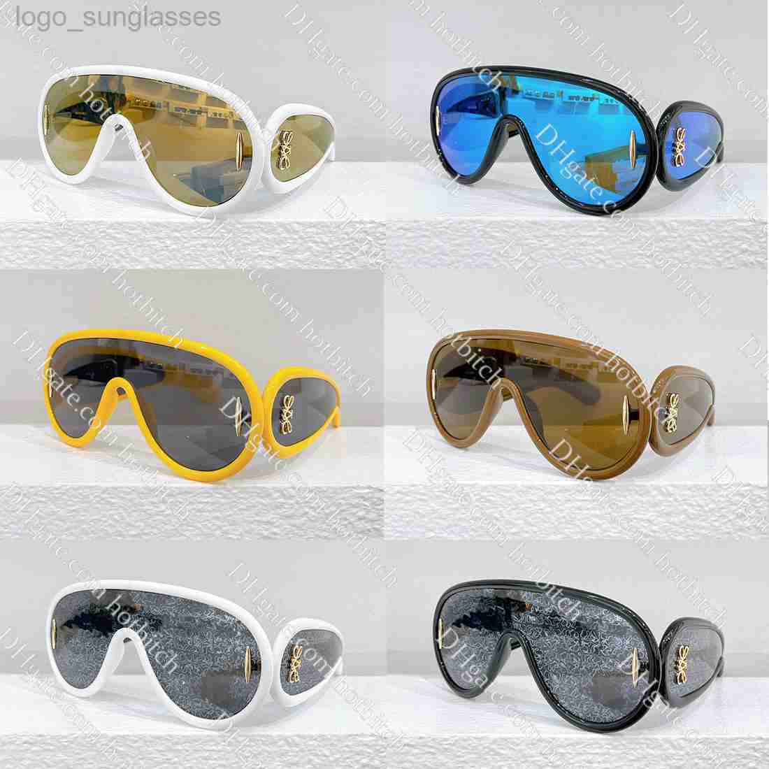 2024 Designer Sunglasses Luxury Wave Mask Sunglasses For Men Women Outdoor Leisure Travel Sun Glasses Gold Letter Design Eyeglasses 13 colors Wit-image-874768136