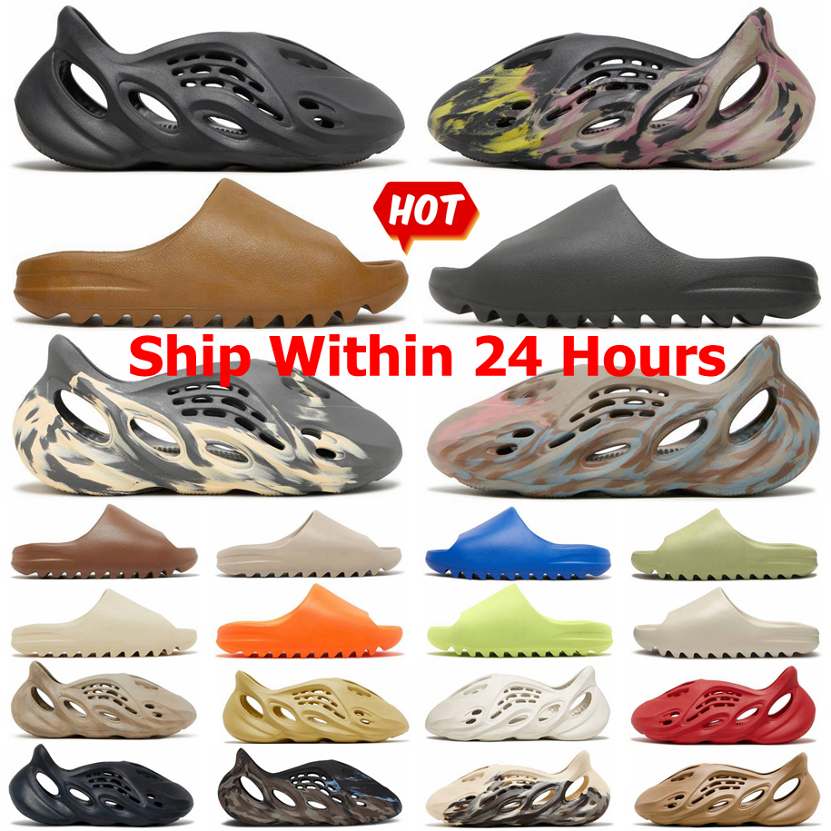

Designer Sandals Slippers Sliders Foam Runners Slides Men Women Onyx Vermillion Mx Sand Grey Mist Slide Bone Ochre Earth Brown Pure Runr Sandal Slipper Size 13
