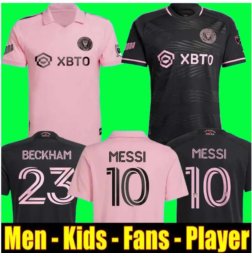 

23 24 Inter Miami Soccer Jerseys CF MESSIS Matuidi HIGUAIN CAMPANA YEDLIN BECKHAM MLS 23 24 football men kids Fans version shirt kits child adult uniform, Black