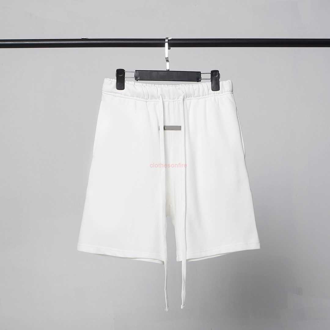 

FOG Shorts Men Short Set 360 Ess 100% Cotton Relaxed Loose Wlastic Waist With Drawstring Heavyweight Knee Length Letter Printed Shorts in Spanish Size S M X L XL, 03