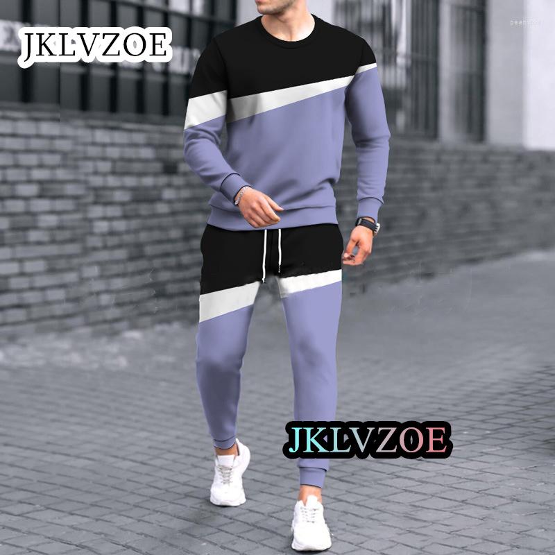 

Men's Tracksuits Suit Outdoor Daily Clothing Men's Tracksuit Stylish Casual Outfit 2 Piece Long Sleeve T-Shirt Trousers Set Oversized, Sku-32-ttb1-62