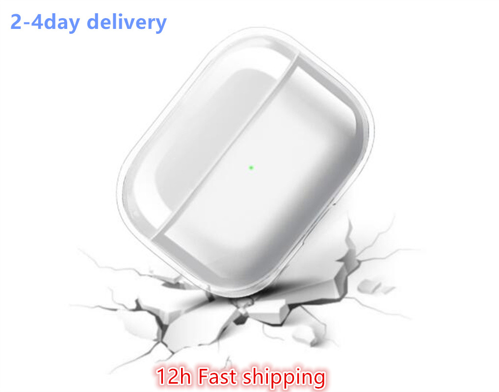 

For Airpods pro 2 air pods 3 Earphones airpod Bluetooth Headphone Accessories Solid Silicone Cute Protective Cover Apple Wireless Charging Box Shockproof Case, White