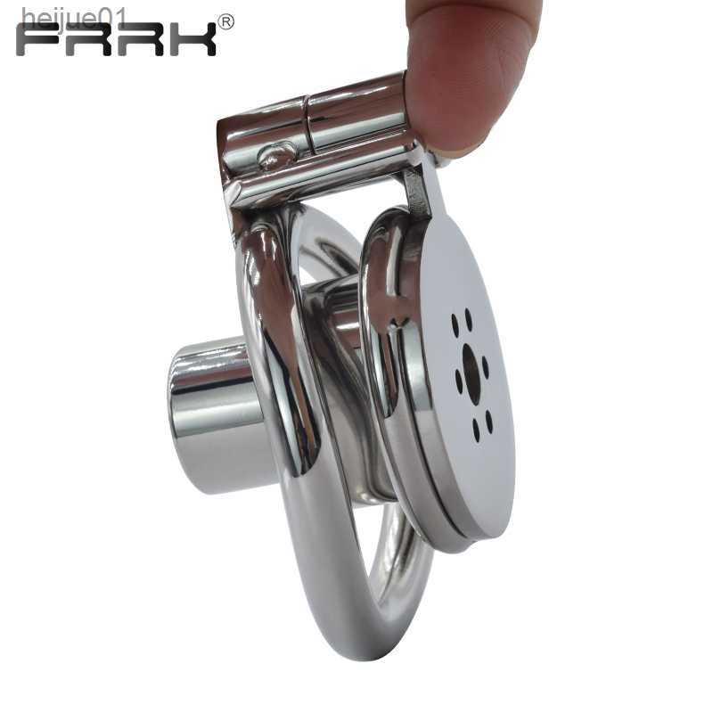 

FRRK Negative Cock Cage with Inverted Unremovable Cylinder Plug Hard Core Chastity Devices Love Adults Intimate Sex Products Toy L230518