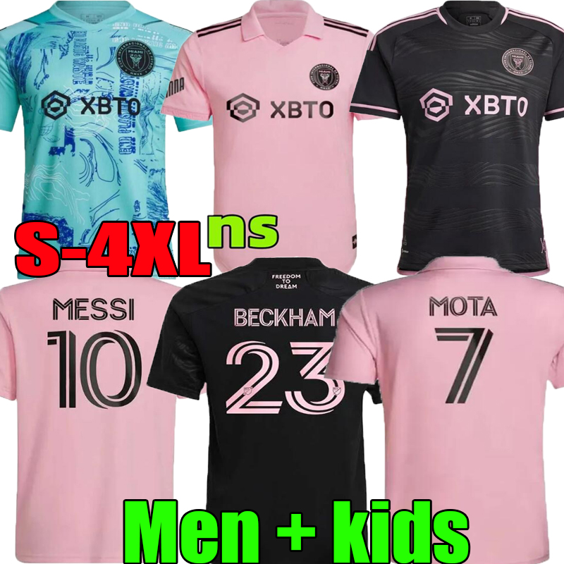 

10 Mess1 new Inter Miami Cf Pink Soccer Jerseys 2023 2024 Kit Shirt Matuidi Higuain Jean Fray Campana Yedlin Beckham Mls 23 24 miami uniform, 23-24 away set