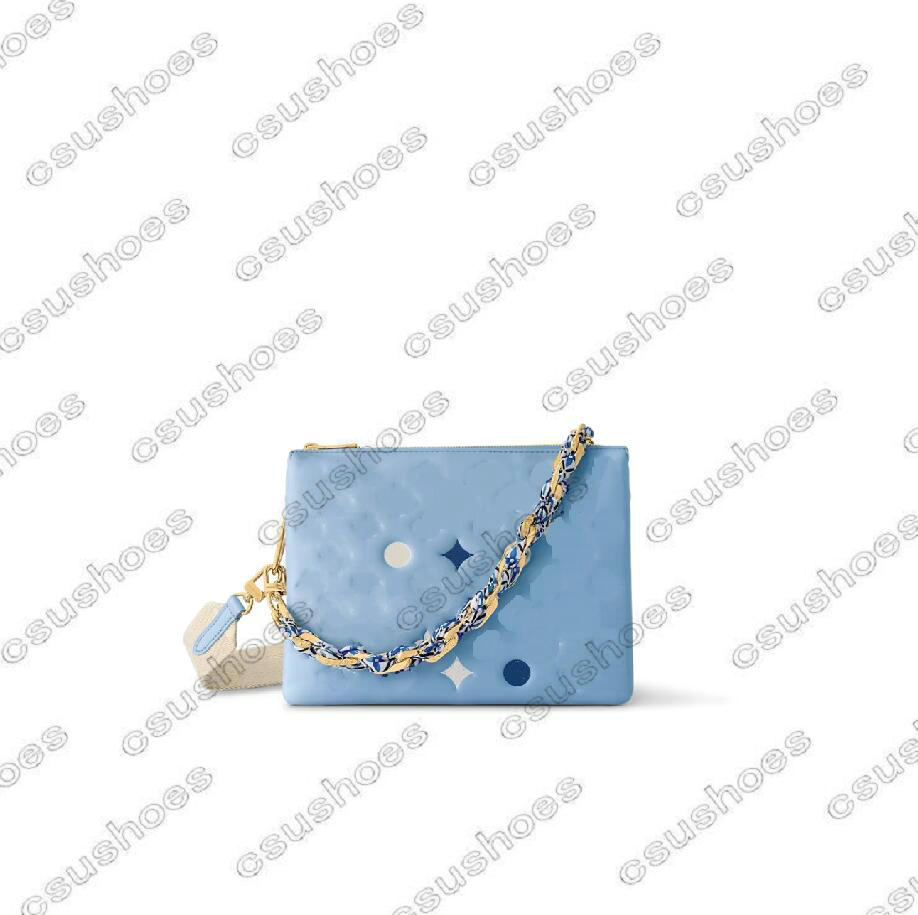 

23SS Coussin PM bag BY THE POOL M22953 New Spring Nautical M22398 M22397 Womens Multicolor Embossed Leather Handbag Designer Luxurys Cross body Bags Chains Purse, Dont sell it alone