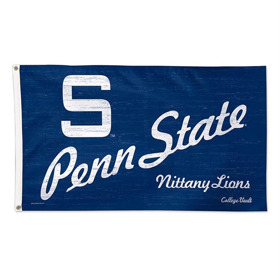 

Penn State University Throwback Vintage 3x5 College Flag 3x5ft Outdoor or Indoor Club Digital printing Banner and Flags Whole244H