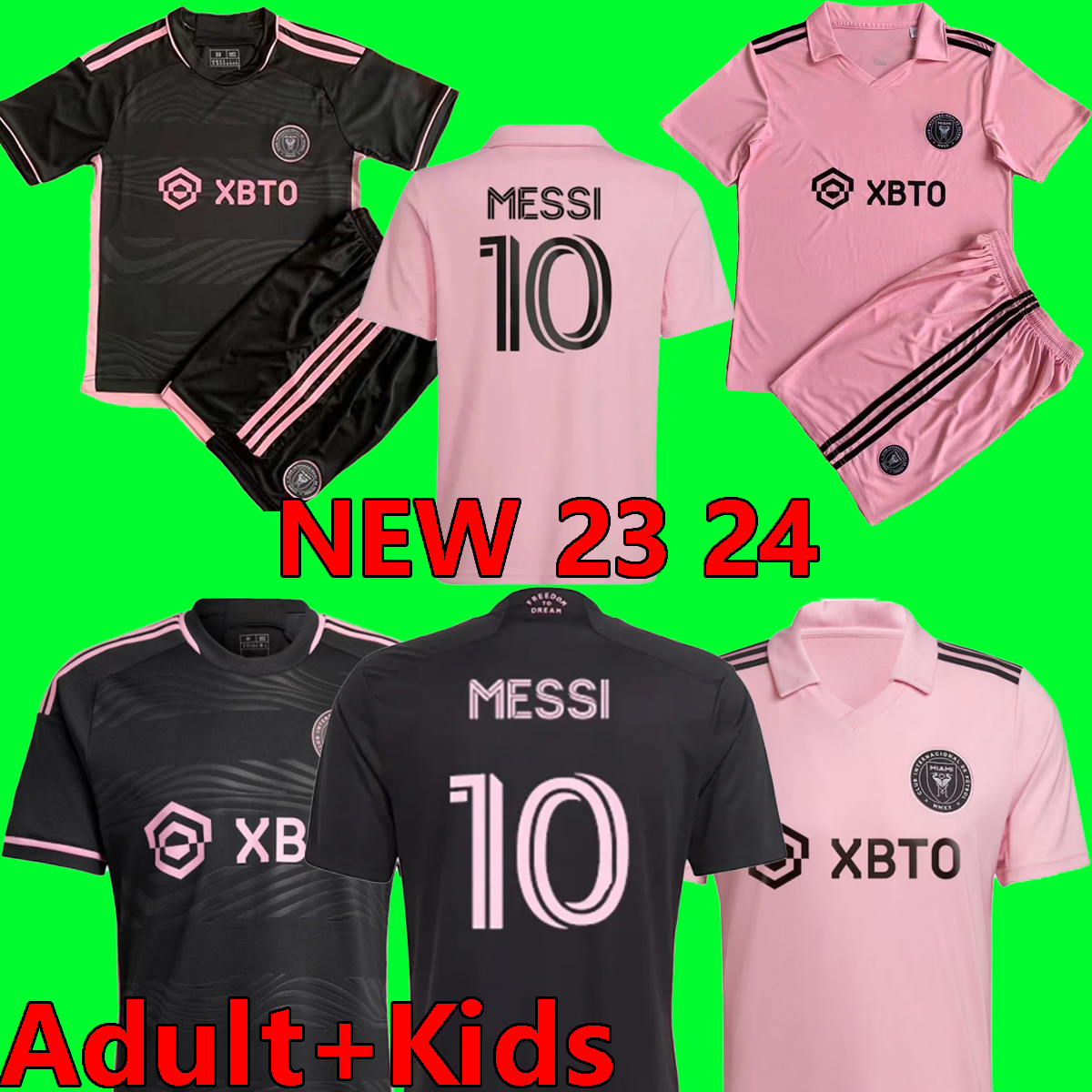 

2023 MESSIS Inter Miami CF Soccer Jerseys 2024 Player Fans version shirt Matuidi HIGUAIN JEAN FRAY CAMPANA YEDLIN BECKHAM MLS 23 24 football men kit kids equipment, Home