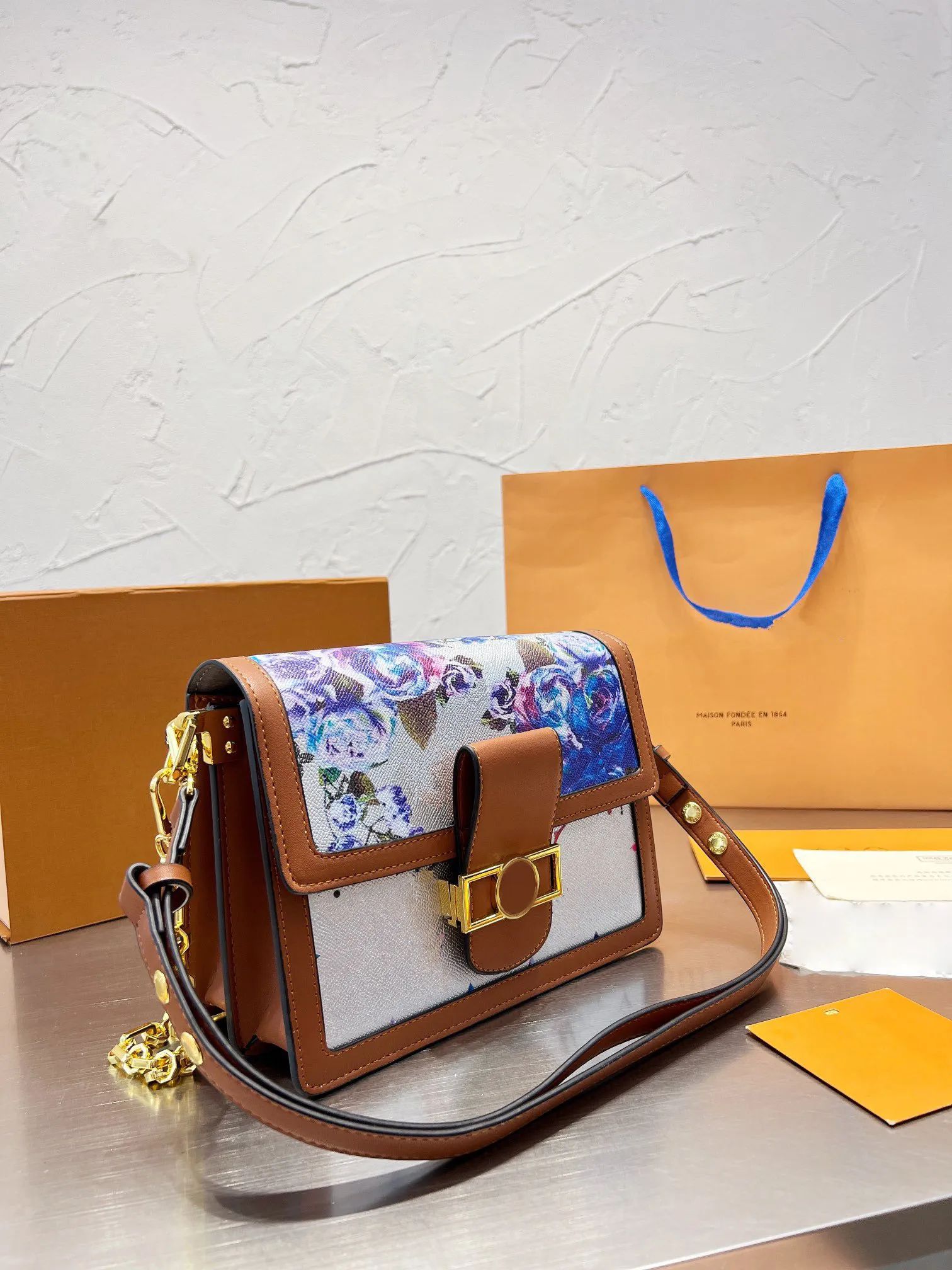 

High Quality Purses Shoulder Bags DAUPHI NE handbags crossbody women Luxurys Designer Genuine Leather hobo Totes Messenger bag Wallet 25CM, #1-25cm