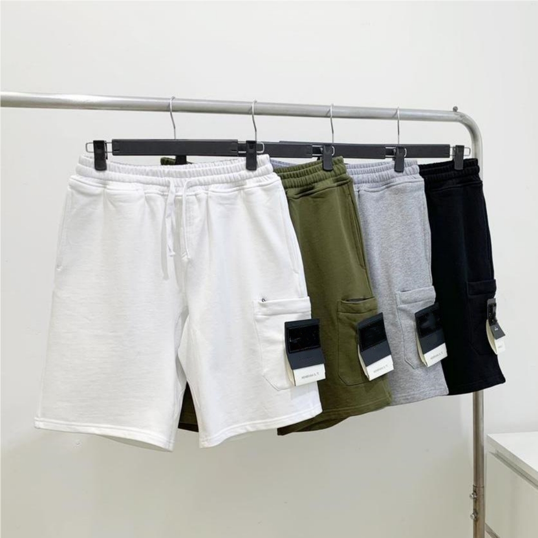 

23SS STONE Spring ISLAND Summer Beach Shorts Men Women Solid color gym Casual Compass Badge Embroidery Fitness Shorts