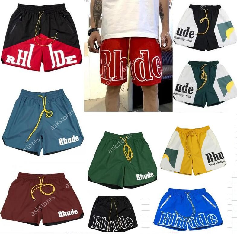 

Rhude Shorts Men Short Designer Shorts Summer Fashion Drying short High Quality Streetwear Fashion Casual Hip Hop Beach Sportswear Mens ShortPants US Size, Cus34