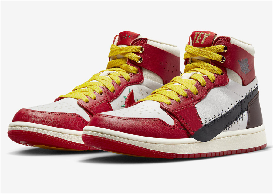 

Teyana Taylor x Air 1 Zoom CMFT 2 A Rose From Harlem 2023 Release FJ0604-601 Gym Red/Black-Summit White-Earth-Coconut Milk With Original Box