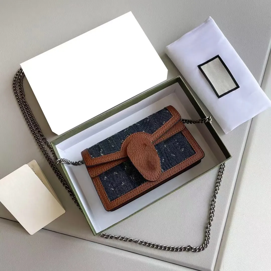 

Fashion designer handbag shoulder bag metal chain women's tote bag genuine leather bag flap cross-body cross-bodys tote wallet 476432, Black edged grey