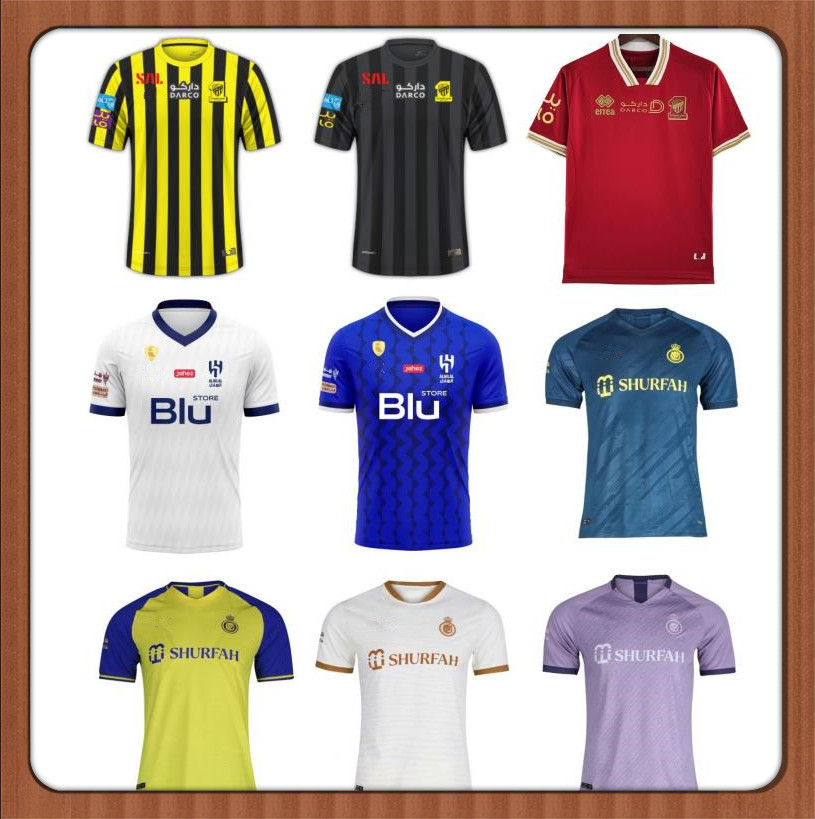 

22 23 24 Al ittihad BENZEMA Kante Nassr Hilal FC soccer Jerseys Men set Kids Kit Al-Ittihad uniform 2023 2024 CR7 Football Al-Nassr kit, Al-nassr/fourth