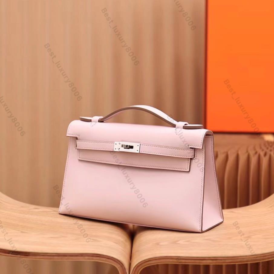 

Fashion Flap bag Designer wallet Fully handmade bag Tote Mini luxurious elegant using Original imported Swift Leather 24K Real Gold Vacuum electroplating hardware, Pink purple