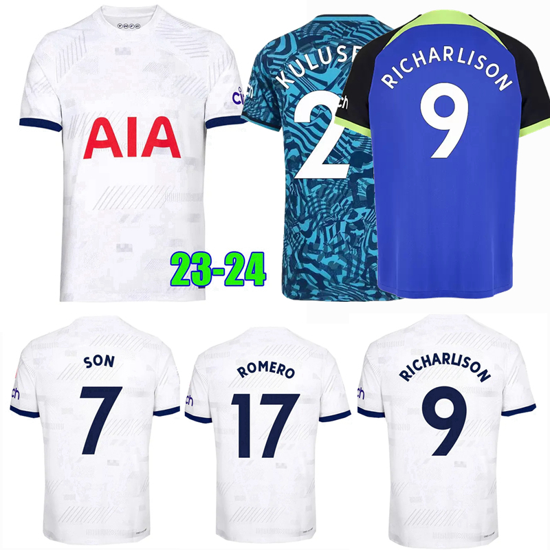 

Player fans SON KANE soccer jersey RICHARLISON BISSOUMA LENGLET PERISIC KULUSEVSKI 2023 2024 DIER TOTTENHAMs ROMERO EMERSON SPURS football shirt men kids kit 4XL, 3rd 22/23