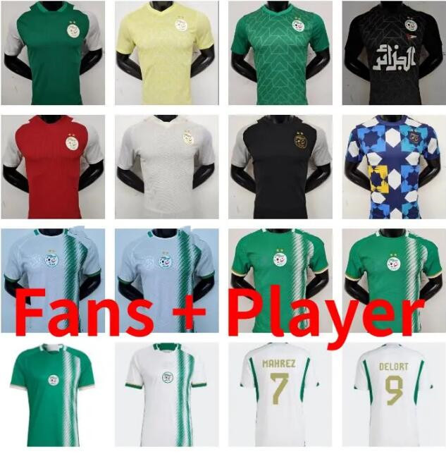 

23 24 Algeria Fans Player Version MAHREZ soccer jerseys Fans maillot algerie 2023 2024 ATAL FEGHOULI SLIMANI BRAHIMI Home away BENNACER kids Football kit ABB, Lavender