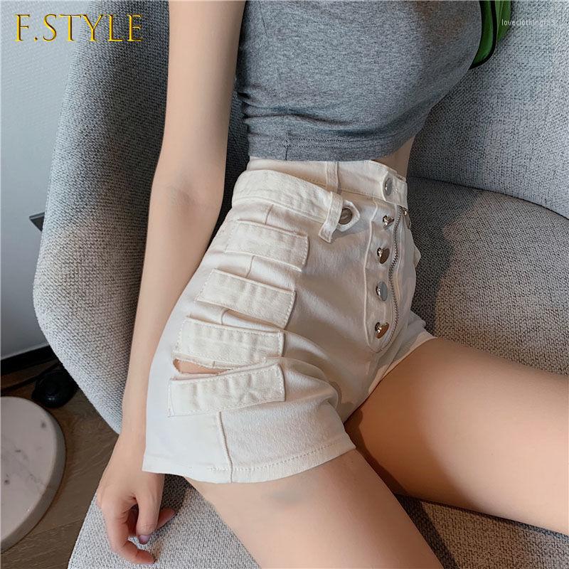 

Women' Shorts F GIRLS Ripped Summer High Waist Vintage Aesthetic Sexy Loose Wide Leg Fashion Women' Jean Denim Female Casual, Black shorts 1706