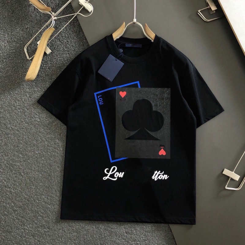 

Oversize t shirt men women sweatshirt designer Tshirt round neck pullover tee comfortable cotton short sleeved Tshirts loose breathable top casual mens polos, No.6