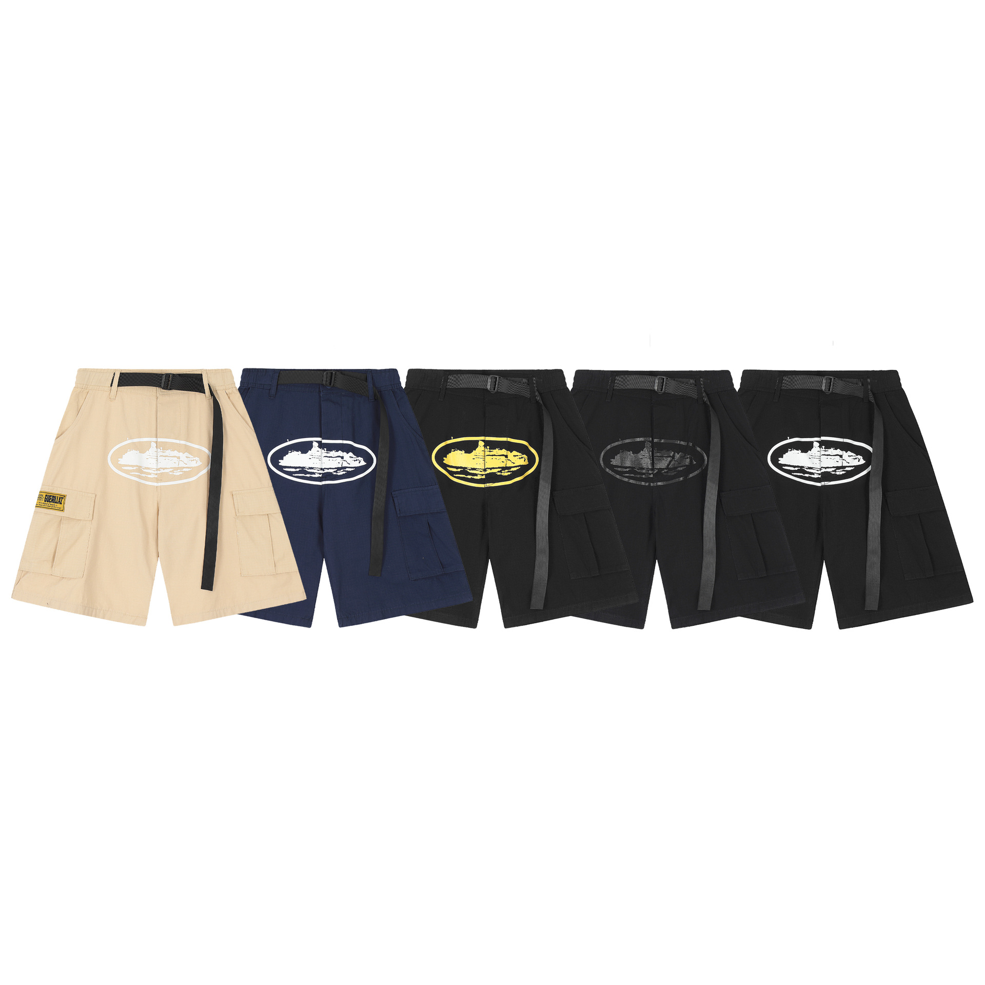 

mens shorts designer t shirt cargo pants Summer Women Hip Hop swim short Sports loose Quick-Drying Luxury t shirt high street Pants, Black white