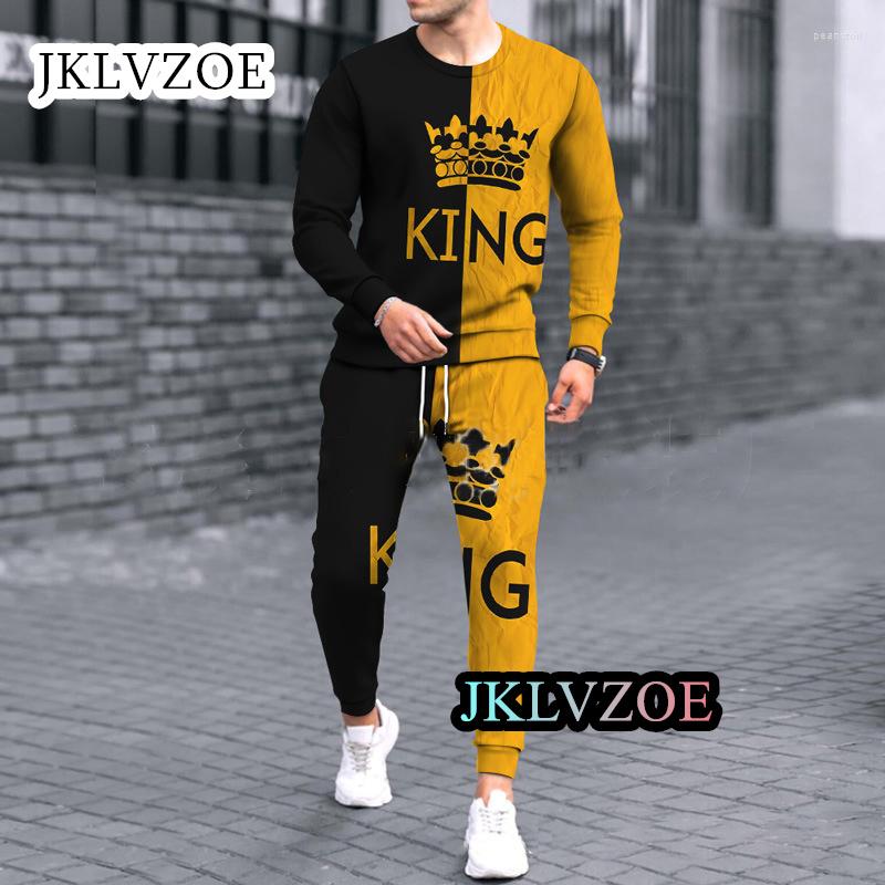 

Men's Tracksuits Men's Long Sleeve Tracksuit 3D Outfits Set Fashion Casual Jogging Sports Suit Oversized Clothing Outdoor Streetwear, Sku-18-ttb2-73