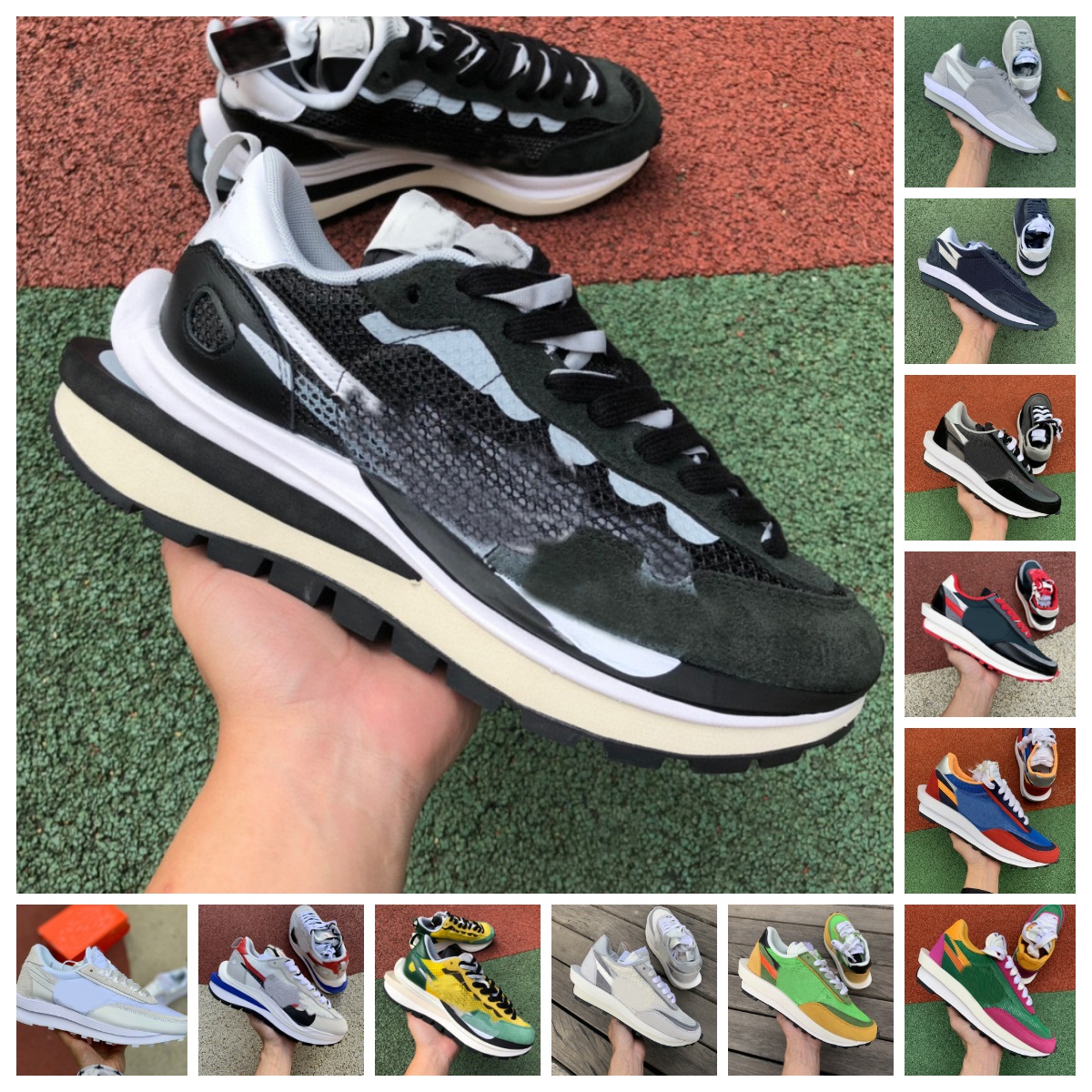

SACAis x Fragment Cool Grey Blue Void Running Shoes Men Womens VaporWaffle LDV Waffle Orange Blaze Sesame Black Team Royal Gum Sail Summit White Nylon Sports Sneakers, Shoes lace