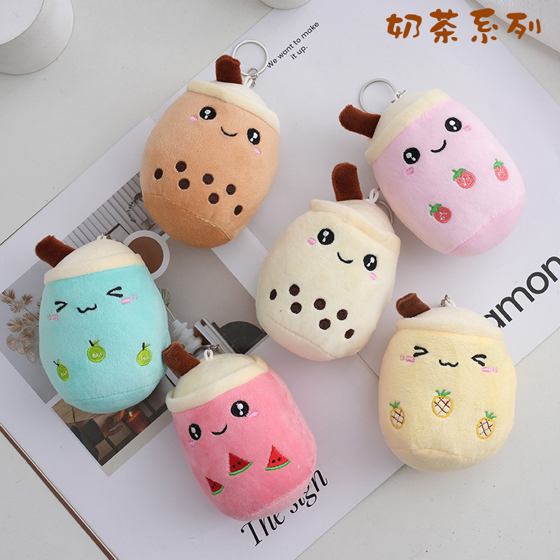

Bubble Tea Plush Doll Pendant Cross-Border Small Gift Key Chain Pendant Accessories Schoolbag Backpack Doll Wholesale, Mix