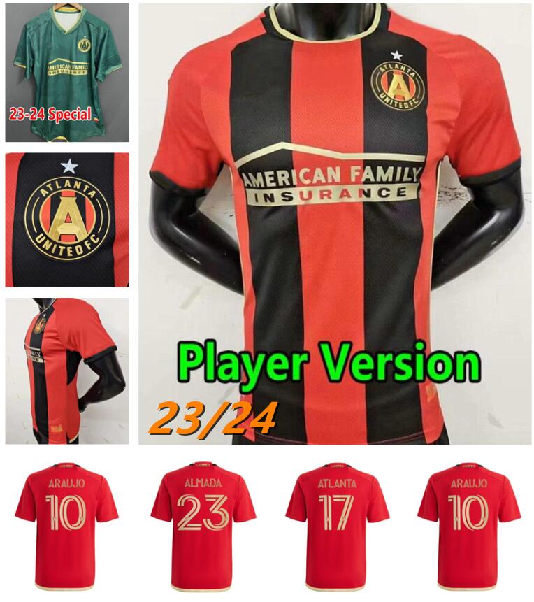 

23 24 Atlanta United FC Soccer Jerseys Fans Player Version ARAUJO ROBINSON football shirt ROSSETTO ALMADA SOSA GIAKOUMAKIS CHOL 2023 2024 SEJDIC Men kids maillots