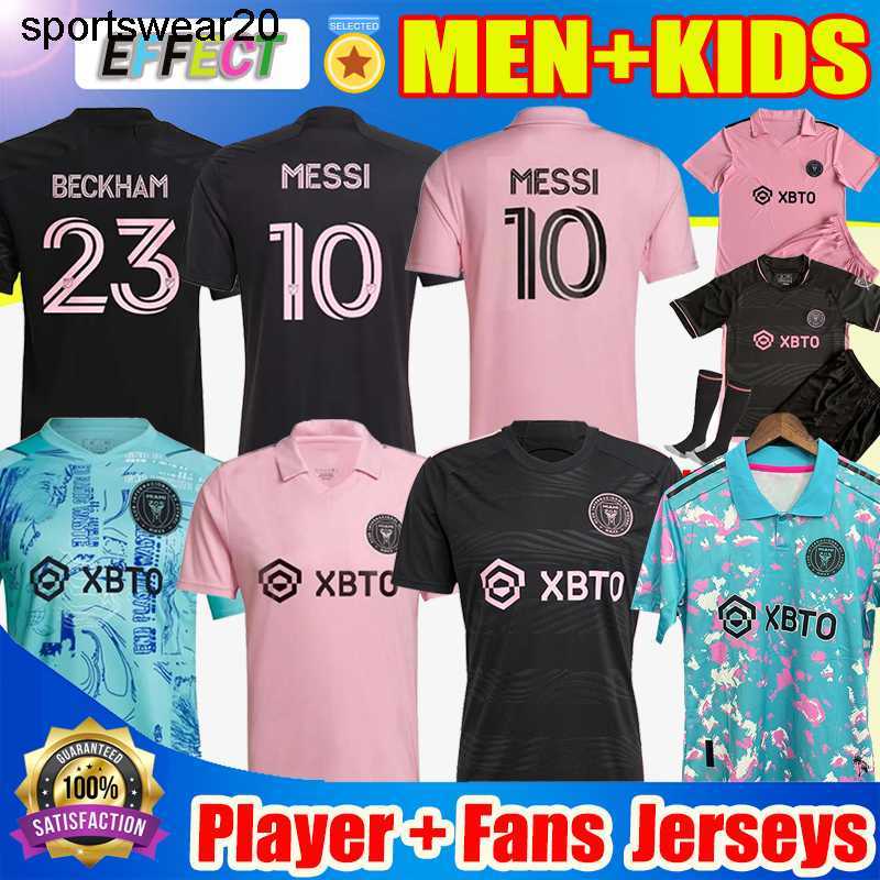 

2023 2024 Inter Miami Soccer Jerseys CF MESSIS Matuidi HIGUAIN CAMPANA YEDLIN BECKHAM MLS 23 24 football men and kids Player Fans version shirt kits socks, Kids pink with socks