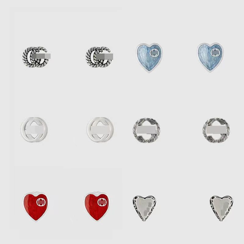 Hot Sale 925 Sterling Silver Gus love Earrings for women Wedding Earring Jewelry Birthday Gift With Bag