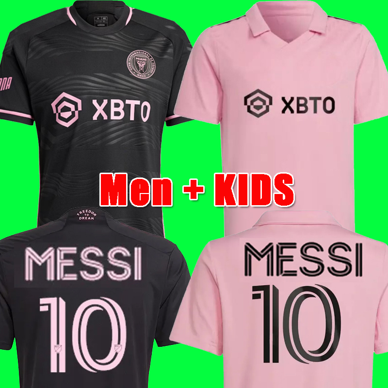 

2023 2024 Inter Miami Soccer Jerseys CF MESSIS Matuidi HIGUAIN CAMPANA YEDLIN BECKHAM MLS 23 24 football men and kids Player Fans version shirt kits, Away kids