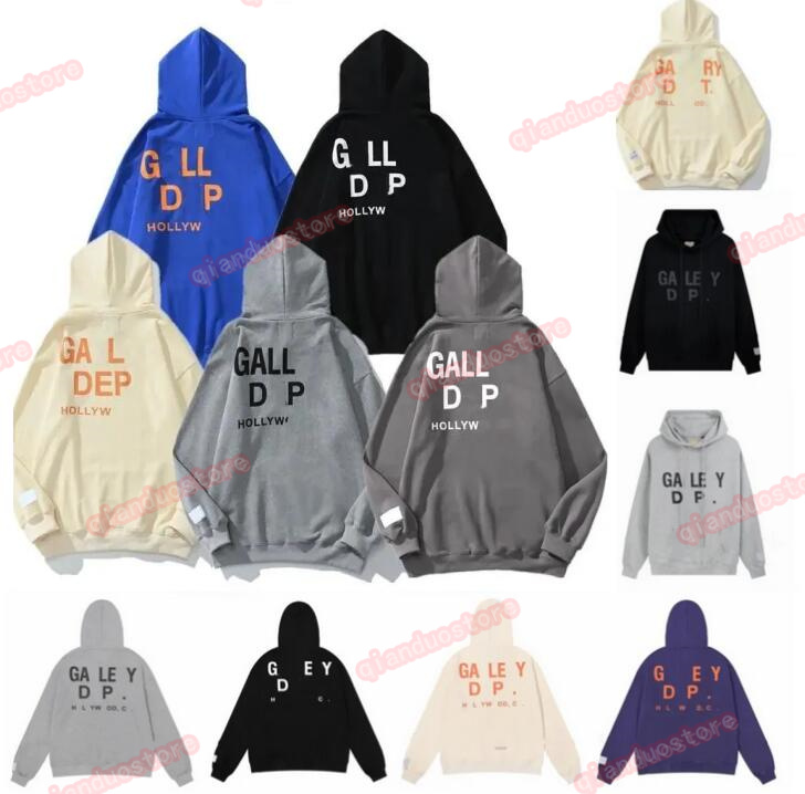 

Fashion Men Womens Galleries Dept Hoodie Sweate Designer T-shirt Pullover Letter Flame Print Long Sleeve T-shirt High Street Sweatshirts, K1111