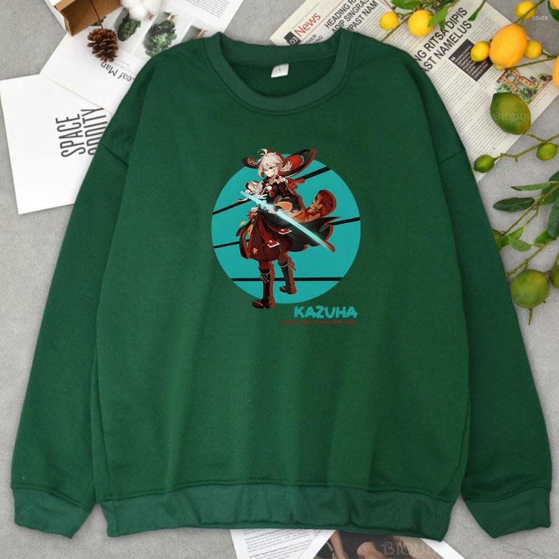 

Women's Hoodies Genshin Impact Sweatshirt Moletom Kaedehara Kazuha Oversize Crewneck Unisex Streetwear Men Sudadera Para Mujer Clothes For, Beige