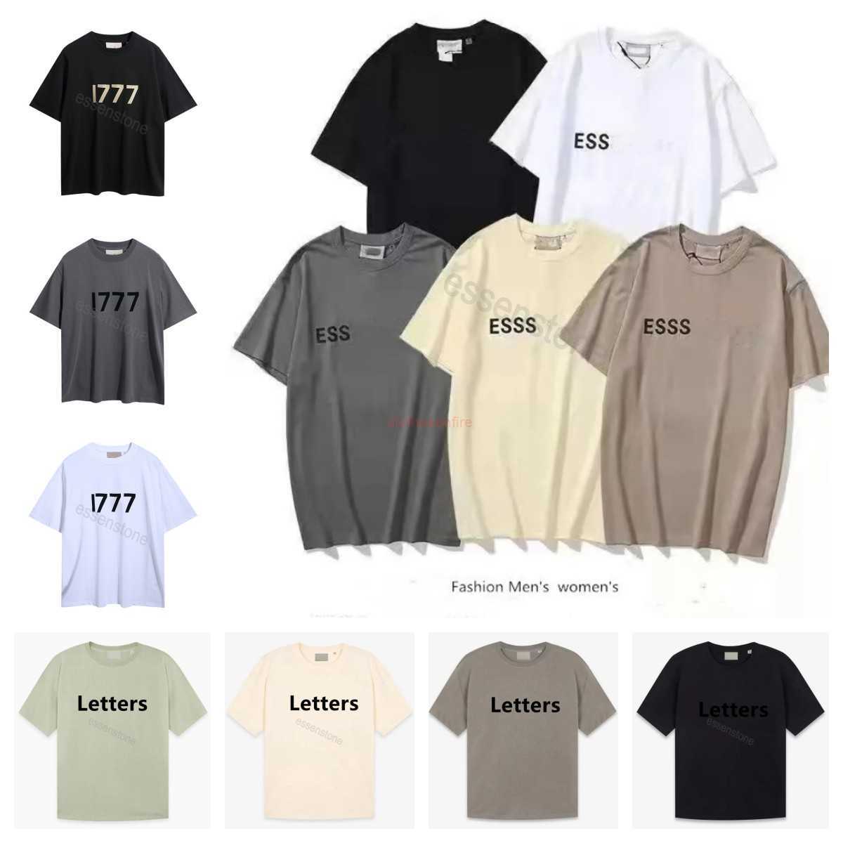 

FOG Summer Men Women Ess t shirt Designers Ess Casual shirts Luxury Shorts Tshirts essen Chest Print Fashion LetterTops Tees of god t shirt Classic Tees US S-XXL, The same as real