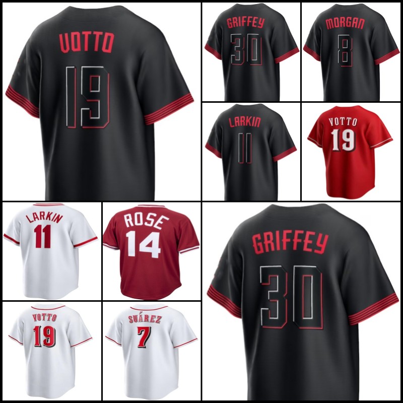

Elly De La Cruz 30 Ken Griffey Jr. Baseball Jersey Pete Rose Joey Votto Johnny Bench Barry Larkin Mike Hunter Greene Jonathan India Moustakas Lucas Sims Matt Reynolds, Men jersey