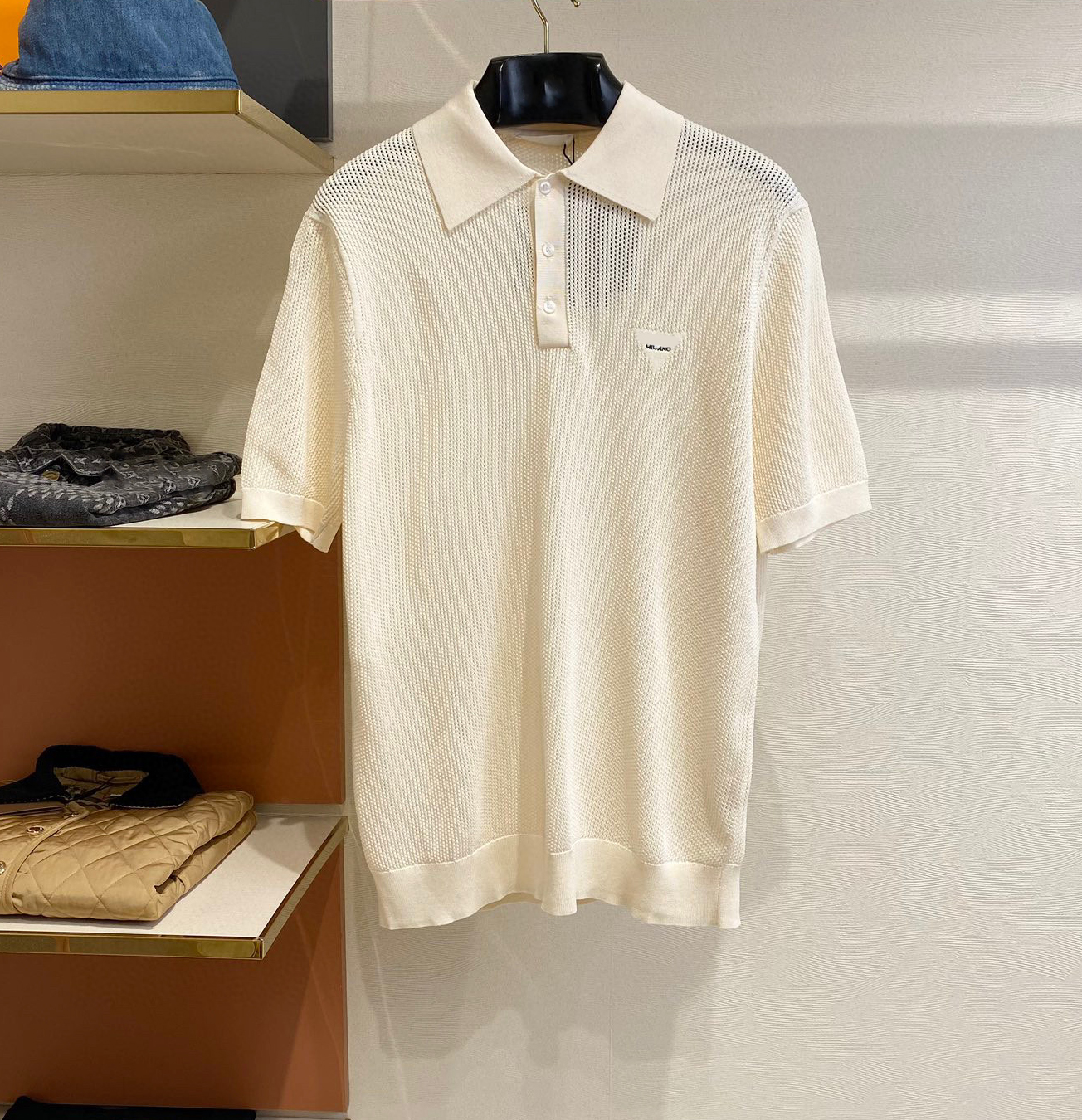 

Men's Plus Tees & Polos Round neck embroidered and printed polar style summer wear with street pure cotton 1eqa