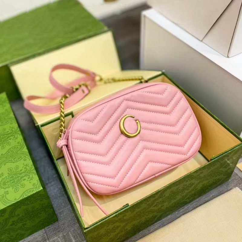 Woman Mini Camera Bags designer bag crossbody shoulder chain bags lady flaps fashion cross body Leather Wave Phone Flap 2023 5A-image-875194482