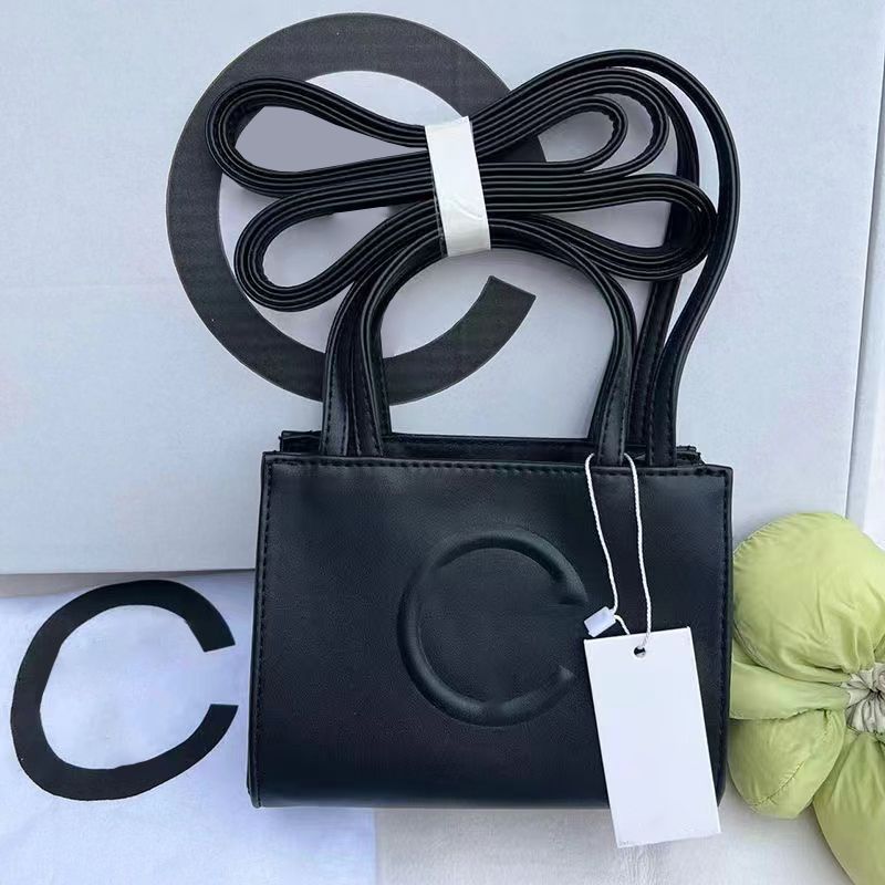 

Shopping tel Bag far soft leather handbags women telfars designer bags shoulder crossbody oliver Tote bubblegum white black luxury satchels purse wallet, Grey