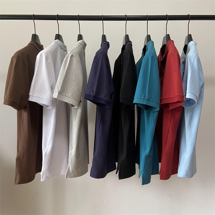 

Europe Designer Letter embroidery cp patch logo men t-shirts casual cotton Unisex t shirts outdoor male turndown collar tops polos Tees with original tag, Brown