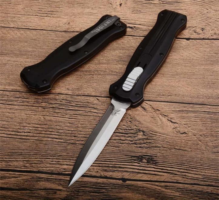 

Machined Benchmade BM3300 Infidel Automatic knives D2 Steel EDC Pocket BM42 Tactical gear Survival knife with sheath 33102805610