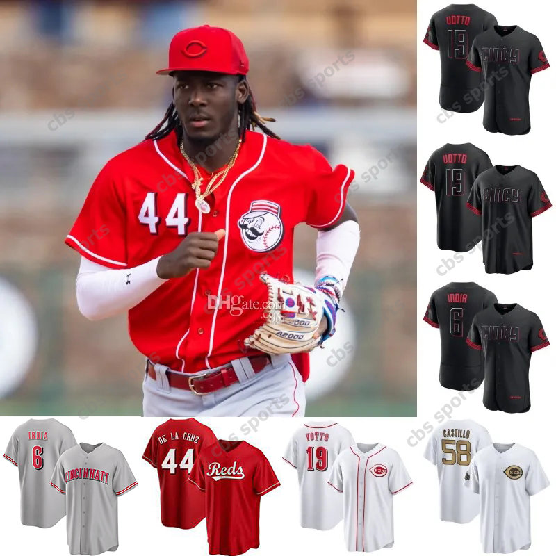 

Elly De La Cruz Custom Cincinnati 2023 Reds City Connect Jersey Ken Griffey Joey Votto Joe Morgan Tyler Stephenson Jonathan India TJ Friedl Nick Lodolo Hunter Greene, Color 15