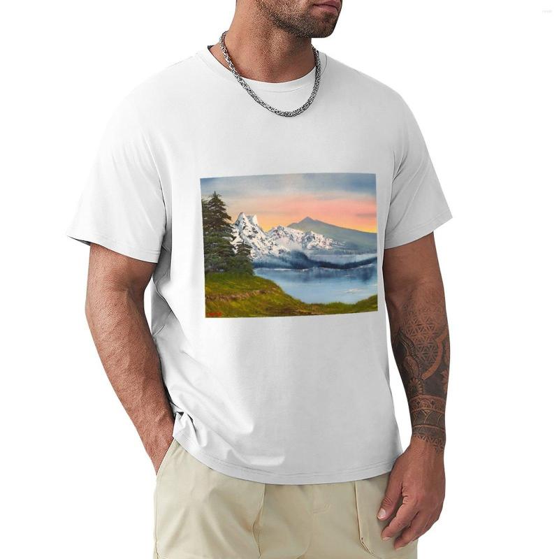 

Men' Polos Pastel Skies T-Shirt Summer Top Black T Shirt Heavyweight Shirts Men Graphic, Medium blue