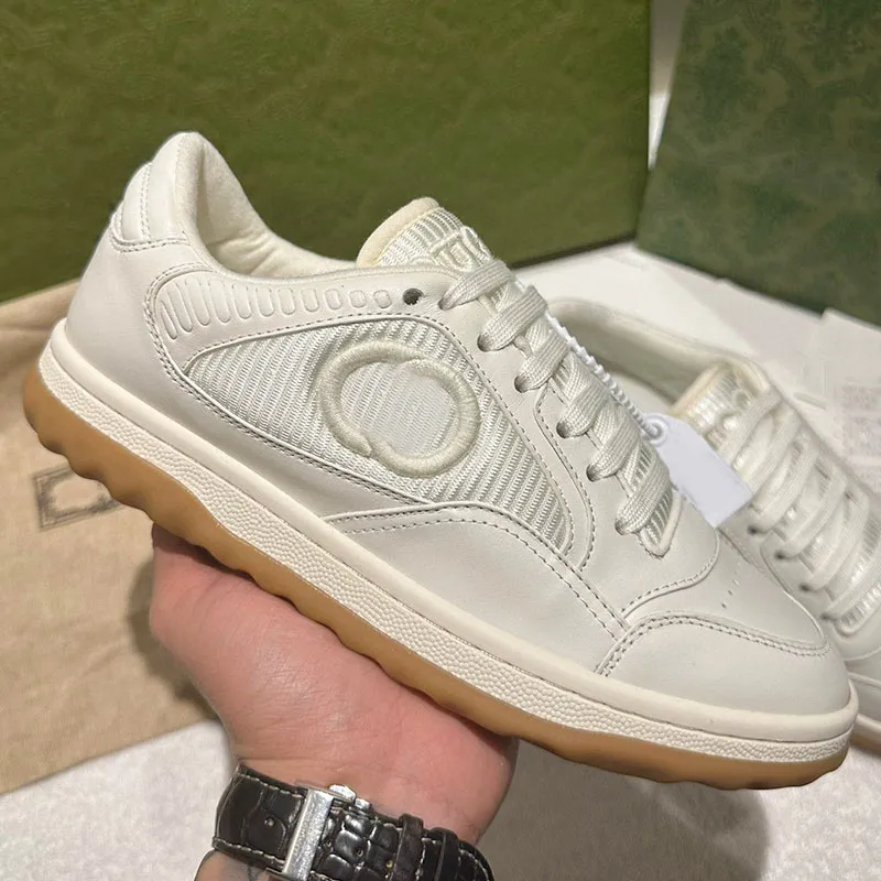 

Designer brand Women's shoes MAC80 Sneaker Leather Vintage G embroidered pair casual sneaker B22 Small white shoes