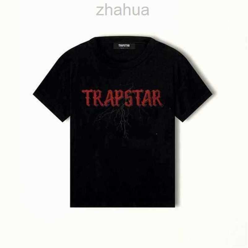 

New Brand T Shirt TRAPSTAR Nanocrystals Iced Out Purple Print Men T-Shirts Summer Cotton Oversized Loose Tops Street Branded T-ShirtZO23, Black trap012