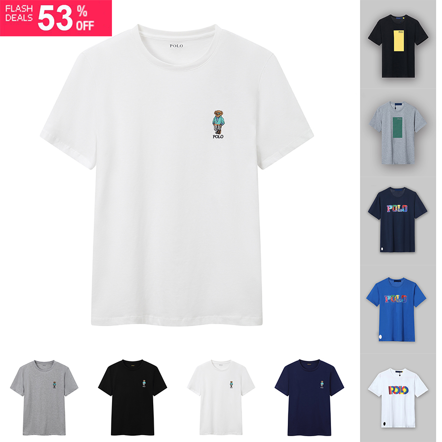 

23 New Little Bear Tshirts Designers Fashion T Shirts Ralphs Polos Mens Womens T-shirts Tees Tops Man Casual tShirt Luxurys Clothing Sleeve Laurens Clothes