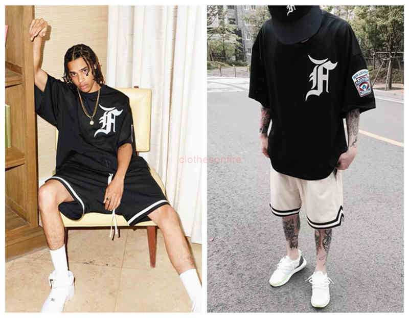 

ESS Designer 2022 Fashion Comfortable t Shirt Feel of God Fog Season 5 Main Line Mesh Short Sleeve T-shirt Bieber Same Badge Baseball Suit Ins Fashion, White (spot)