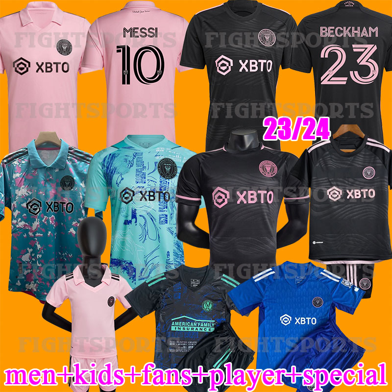 

MESSIS 2023 2024 Miami CF Soccer Jerseys Inter Matuidi HIGUAIN JEAN FRAY CAMPANA YEDLIN BECKHAM MLS 23 24 football men and kids Player Fans version, Away