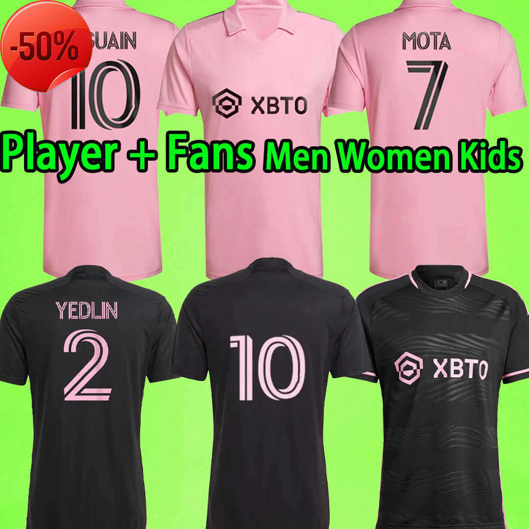 

2023 2024 Inter Miami Soccer Jerseys CF Matuidi HIGUAIN CAMPANA YEDLIN BECKHAM MLS 23 24 football men kids Player Fans version shirt kits child adult uniform