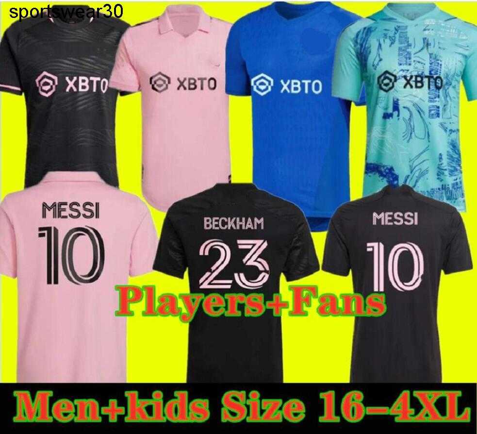 

MESSIS Inter Miami CF Soccer Jerseys 2023 2024 Player Fans version shirt Matuidi HIGUAIN JEAN FRAY CAMPANA YEDLIN BECKHAM 23 24ss football men kit kids equipment