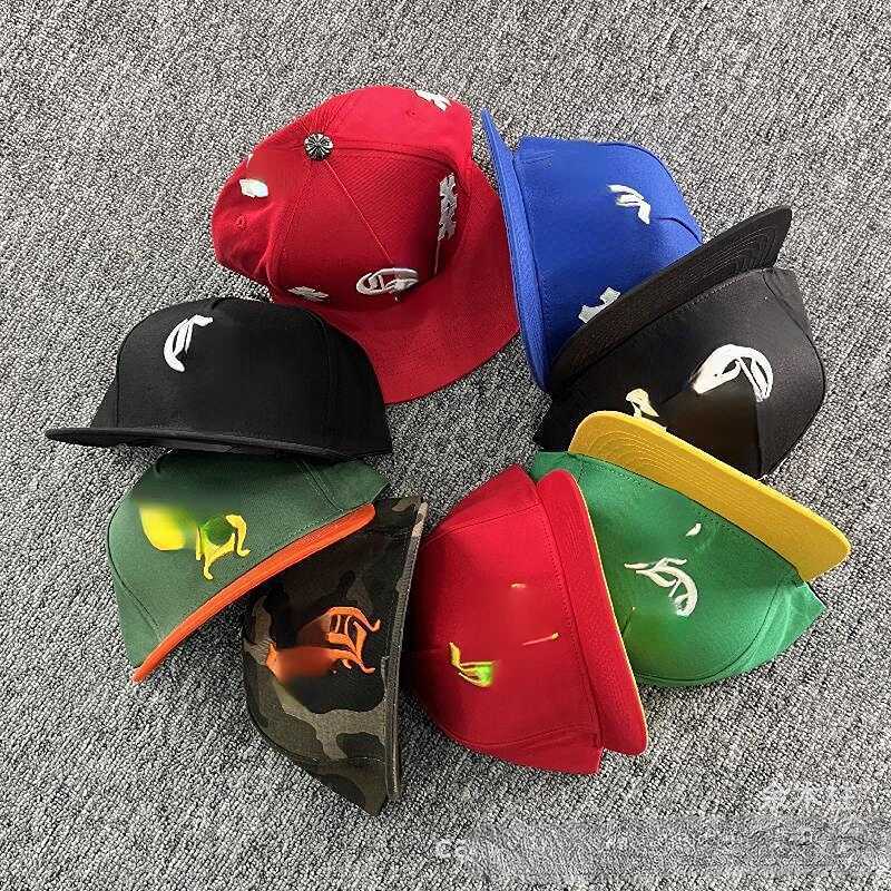

Ch Casquette Designer Letters Print Fashion Street Hiphop Baseball Hat Colored Cross Casual Flat Cap, Multi